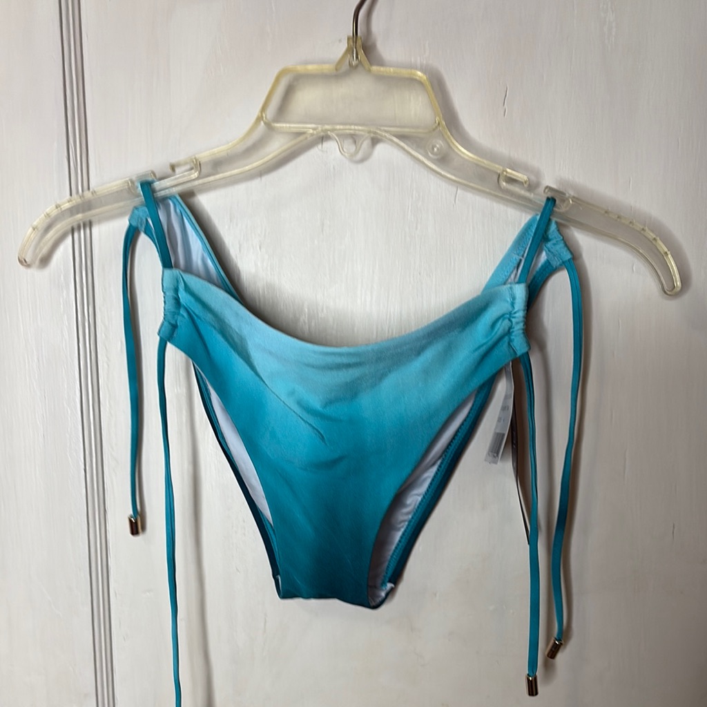 La Blanca Turquoise Toned Bikini Bottom With Side Ties Brand New 4